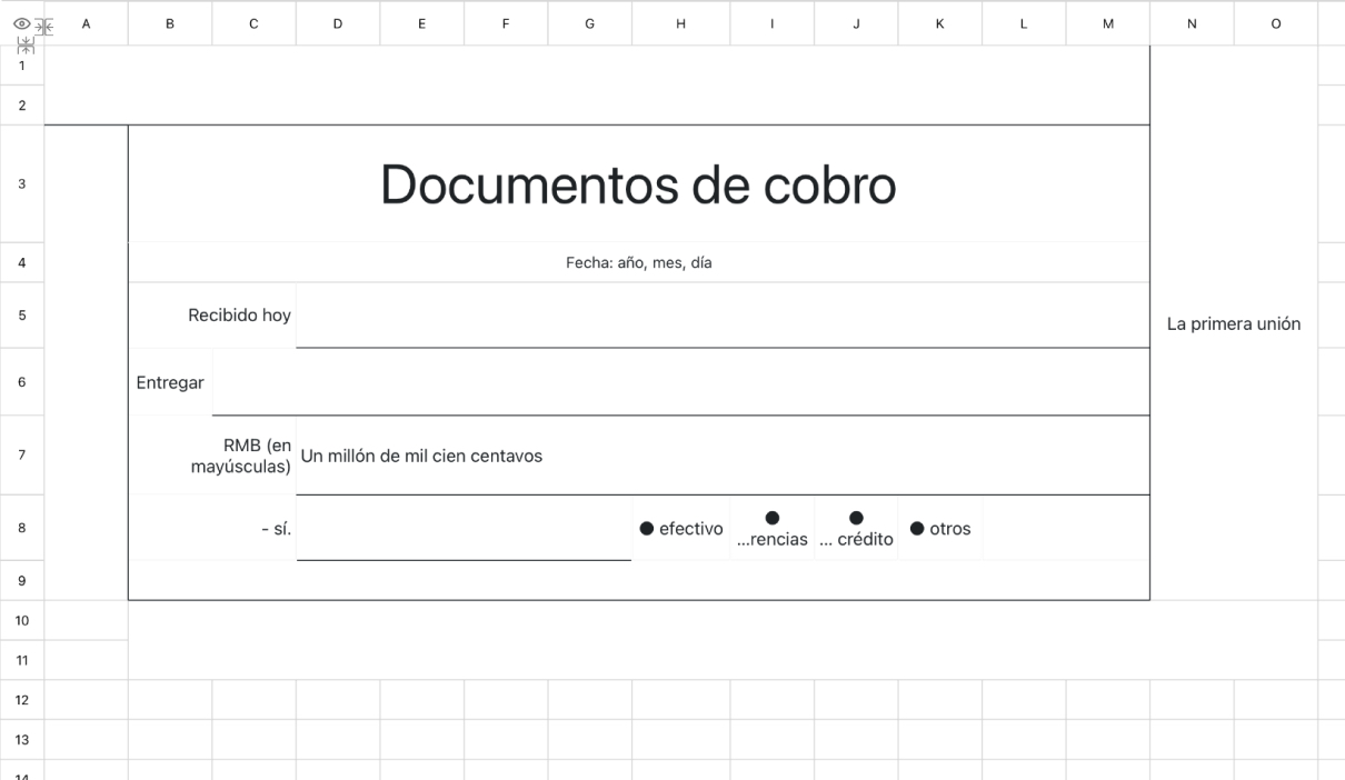 Documentos de cobro